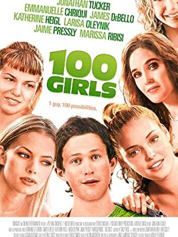 постер 100 девчонок и одна в лифте